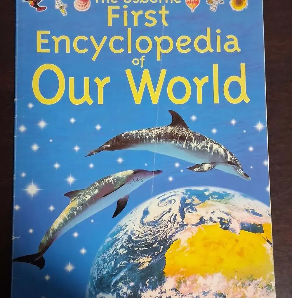 Lot of 3 The Usborne First Encyclopedia Books (Animals, Science, and Our World)